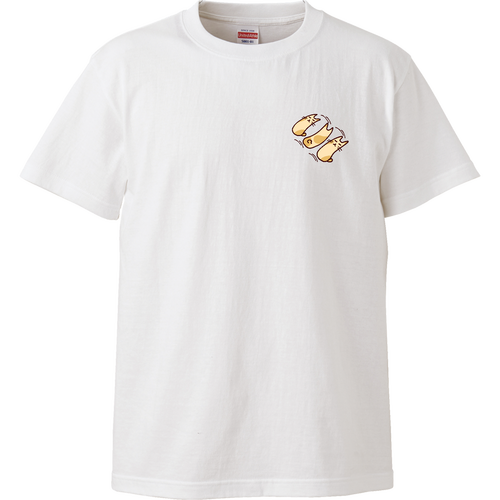 首のない猫(クリーム)のもだもだ｜シンプルなワンポイントで日常使いに ハイクオリティーTシャツ