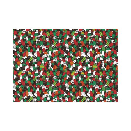 猫だらけブランケット（クリスマス） ブランケット - 700 x 1000 (mm) - ポリエステル