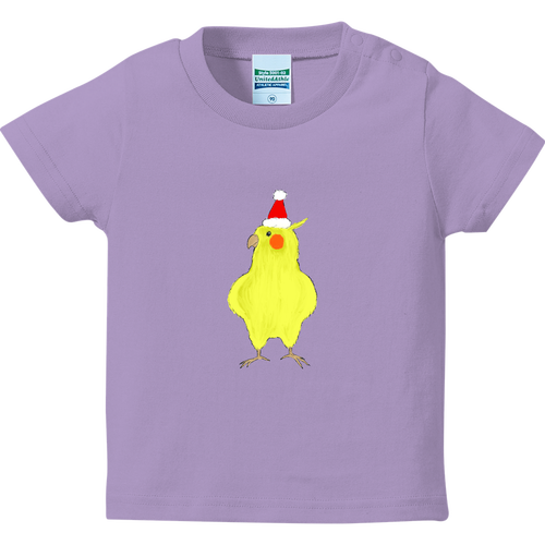 オカメインコのクリスマス ハイクオリティーベビーTシャツ
