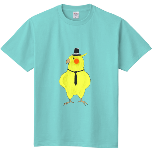 スパイみたいなオカメインコ　 キッズＴシャツ