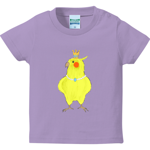 お姫様みたいなオカメインコ ハイクオリティーベビーTシャツ