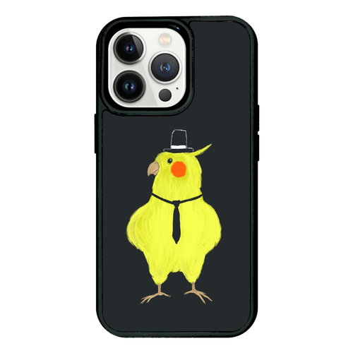 スパイみたいなオカメインコ iPhone 13 Pro プリントパネルラバーケース