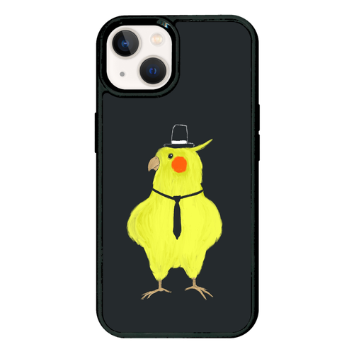 スパイみたいなオカメインコ iPhone 13 プリントパネルラバーケース