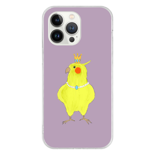 お姫様みたいなオカメインコ iPhone14 Pro Max ソフトケース (TPU)