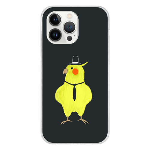 スパイみたいなオカメインコ iPhone14 Pro Max ソフトケース (TPU)