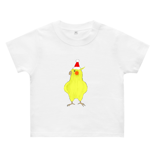 オカメインコのクリスマス ヘビーウェイトベビーＴシャツ
