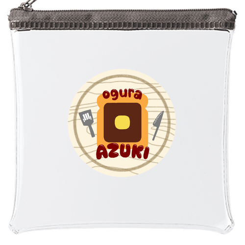 【2025】小倉トースト ポーチ カラーファスナークリアポーチ（S）