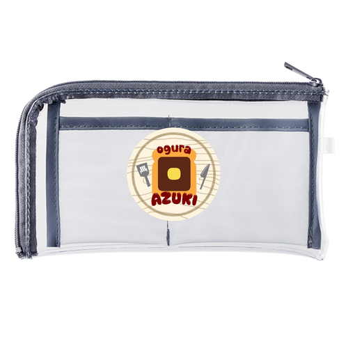 【2025】小倉トースト ポーチ メッシュポケットクリアロングポーチ