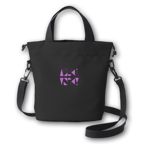 【2025】AZUKIロゴ ミニバッグ(ロゴ紫) リサイクルポリエステル パースミニバッグ