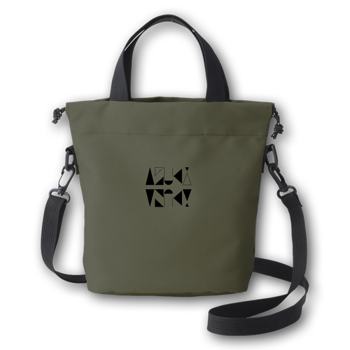 【2025】AZUKIロゴ ミニバッグ(ロゴ黒) リサイクルポリエステル パースミニバッグ