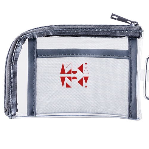 【2025】AZUKIロゴ ポーチ(ロゴ赤) メッシュポケットクリアミニポーチ