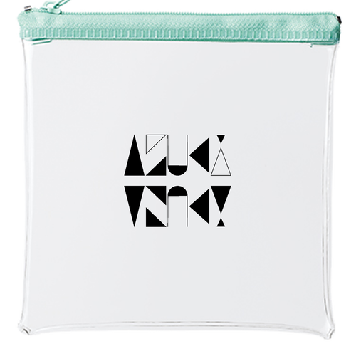 【2025】AZUKIロゴ ポーチ(ロゴ黒) カラーファスナークリアポーチ（S）