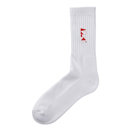 【2025】AZUKIロゴ ソックス(ロゴ赤) クルーソックス