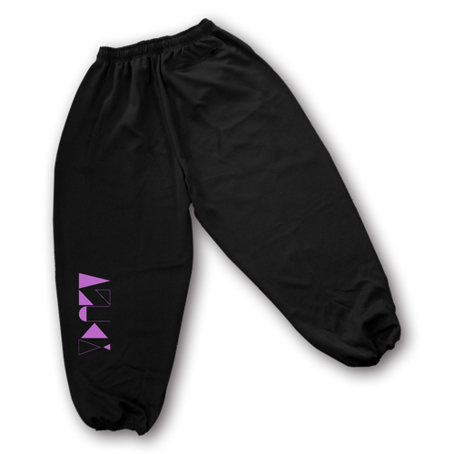 【2025】AZUKIロゴ パンツ(ロゴ紫) ストリートトレーニングパンツ