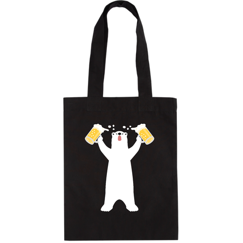 生ビール NO BEER NO BEAR（文字無し） ドイツテューテ【白プリントあり】