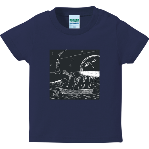 旅するペンギン ハイクオリティーベビーTシャツ