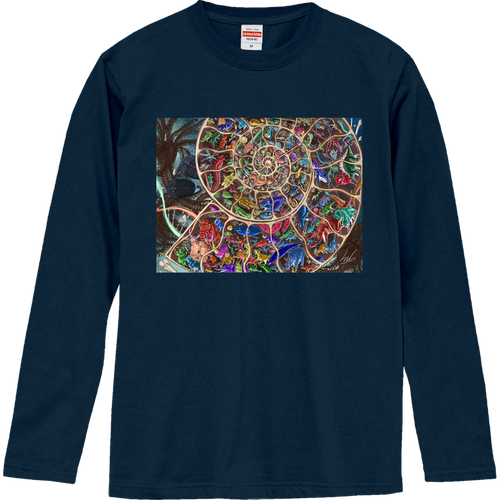 進化論〜地球40億年史〜 ロングスリーブTシャツ