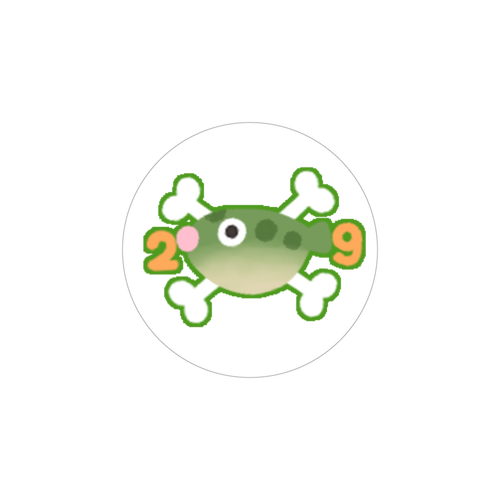 フグ田ステッカー ホワイトフレークシール（円型16枚）160×160mm