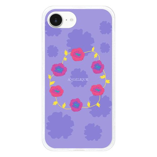 ポピー　パープル iPhone16e/17e TPUケース