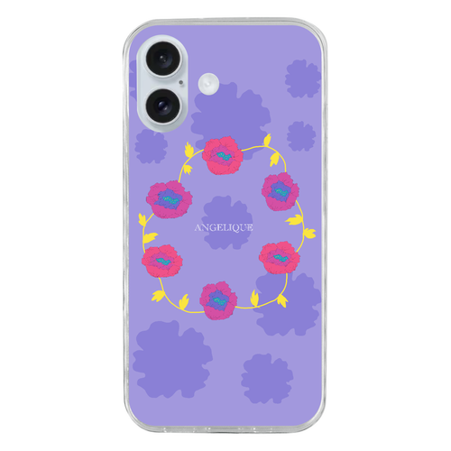ポピー　パープル iPhone16 TPUケース