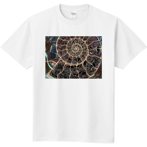 進化論〜地球40億年史〜ブラック 定番Ｔシャツ