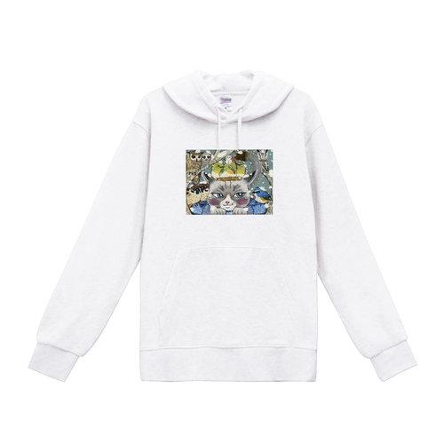 ねことふゆ スタンダードWフードプルパーカー