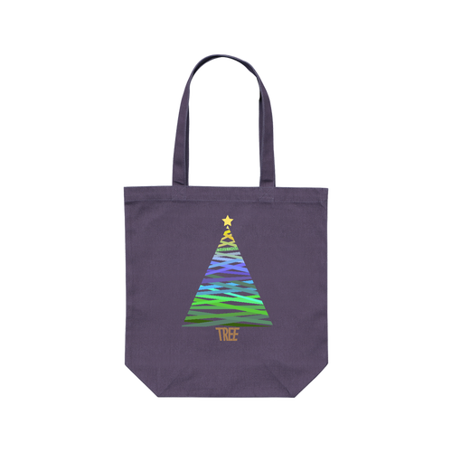 CHRISTMAS TREE／クリスマスツリー・シンプル レギュラーキャンバストートバッグ(M) (フルカラー転写プリント)