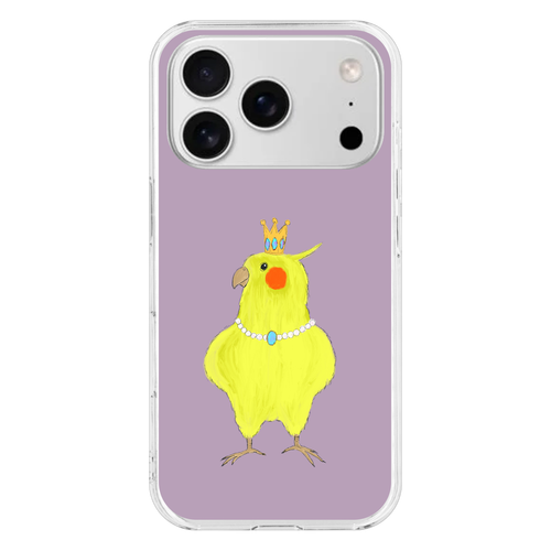 お姫様みたいなオカメインコ iPhone17 Pro (透明)(ハードケース)