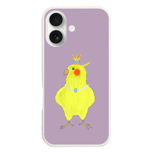 お姫様みたいなオカメインコ iPhone17 (ハードケース)