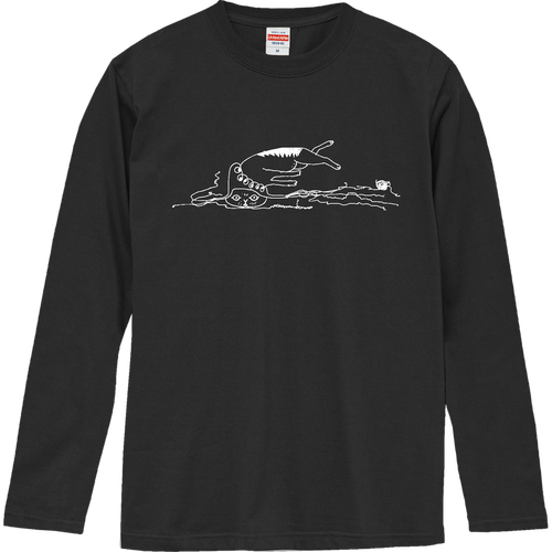 テンパった_しろ ロングスリーブTシャツ