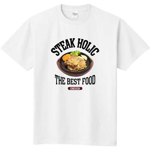 チキンステーキ（ビンテージ風） 定番Ｔシャツ