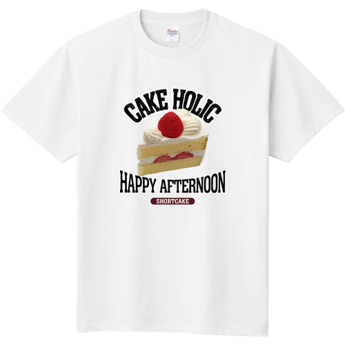 ショートケーキ（ビンテージ風） 定番Ｔシャツ