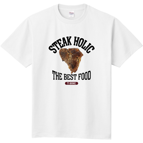 Tボーンステーキ（ビンテージ風） 定番Ｔシャツ