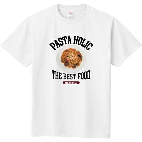 ミートボールパスタ（ビンテージ風） 定番Ｔシャツ