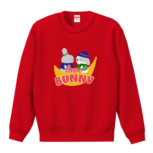 love Bunnyスウェット T／Cクルーネックスウェット