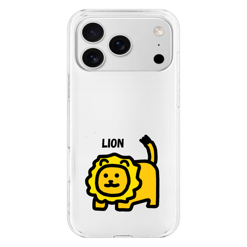 ライオン iPhone17 ProMax (透明)(ハードケース)