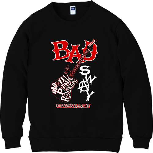 Bad Sway Cabaret ギターモチーフ 軽量スウェット