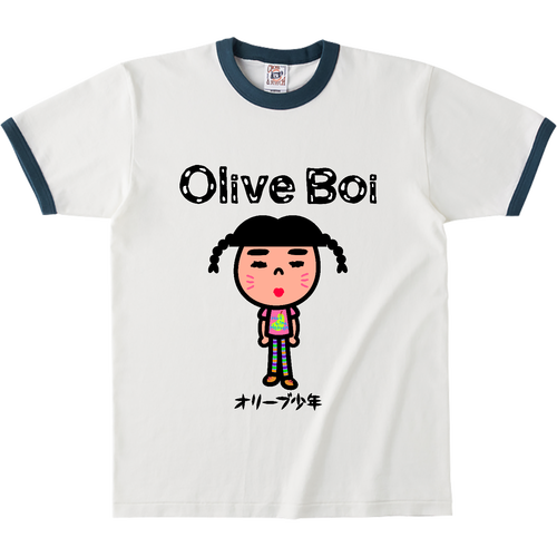 Olive Boi オープンエンドマックスウェイトリンガーTシャツ