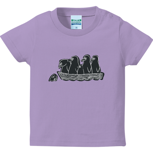 旅するペンギン ハイクオリティーベビーTシャツ