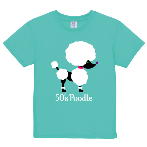 50's Poodle ドライアスレチック Ｔシャツ〈ウィメンズ〉
