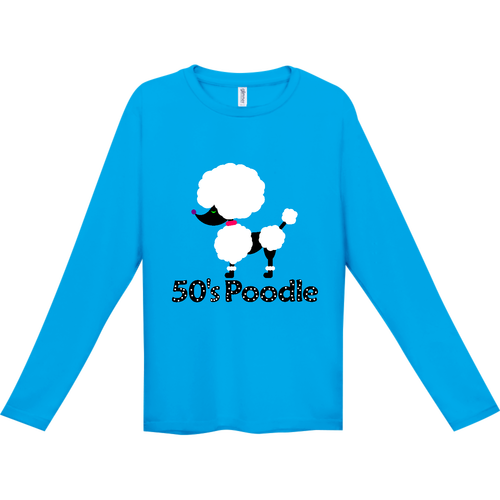 50's Poodle インターロック ドライ長袖Tシャツ