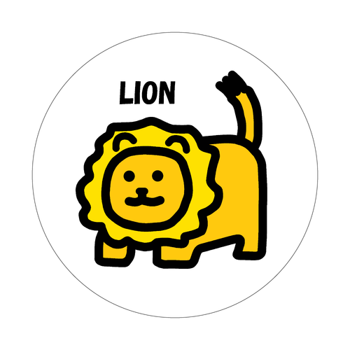 ライオン クリアバッジ