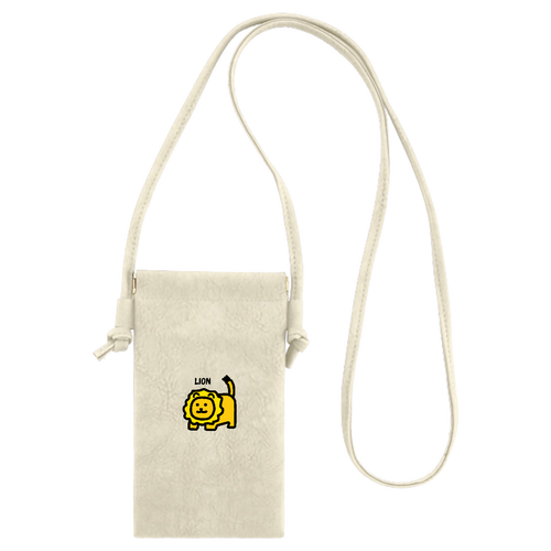 ライオン イージーオープンスマホネックポーチ