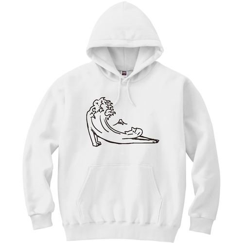 神奈川沖にゃみ裏 軽量プルパーカー (長袖プリント)