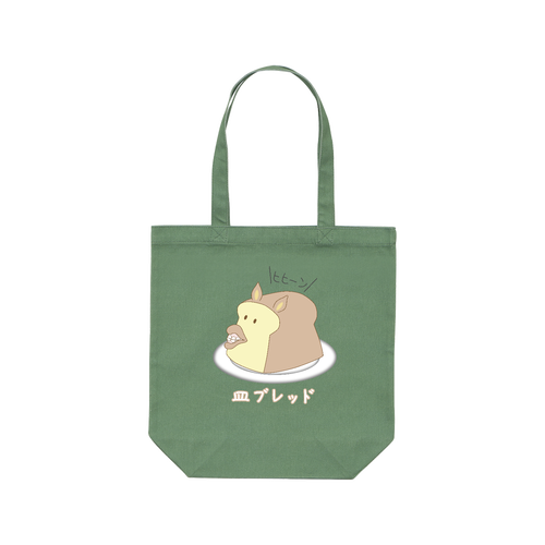 【サラブレッド - 皿にブレッドが騎乗】トートバッグ レギュラーキャンバストートバッグ(M) (フルカラー転写プリント)