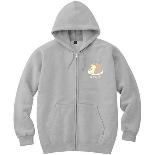 【サラブレッド - 皿にブレッドが騎乗】パーカー 軽量ジップアップパーカー