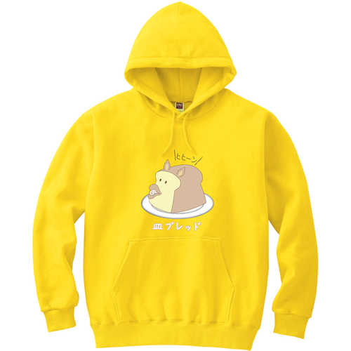 【サラブレッド - 皿にブレッドが騎乗】パーカー 軽量プルパーカー (長袖プリント)