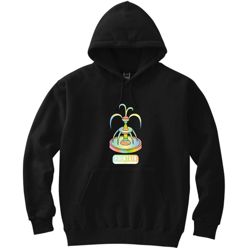 【FOUNTAIN - 都会のオアシス 噴水】パーカー 軽量プルパーカー (長袖プリント)