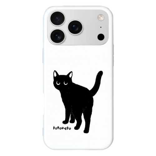 振り向いた黒猫くん iPhone17 ProMax (ハードケース)