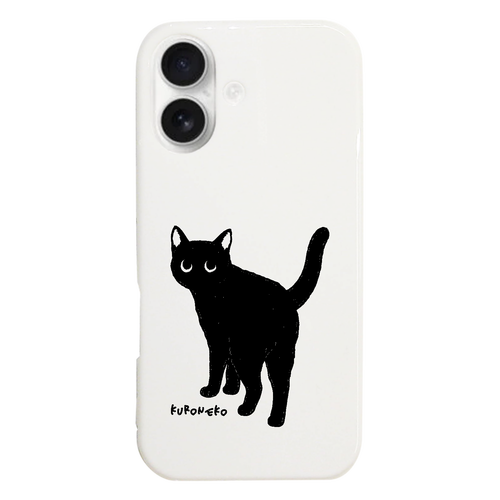 振り向いた黒猫くん iPhone17 (ハードケース)